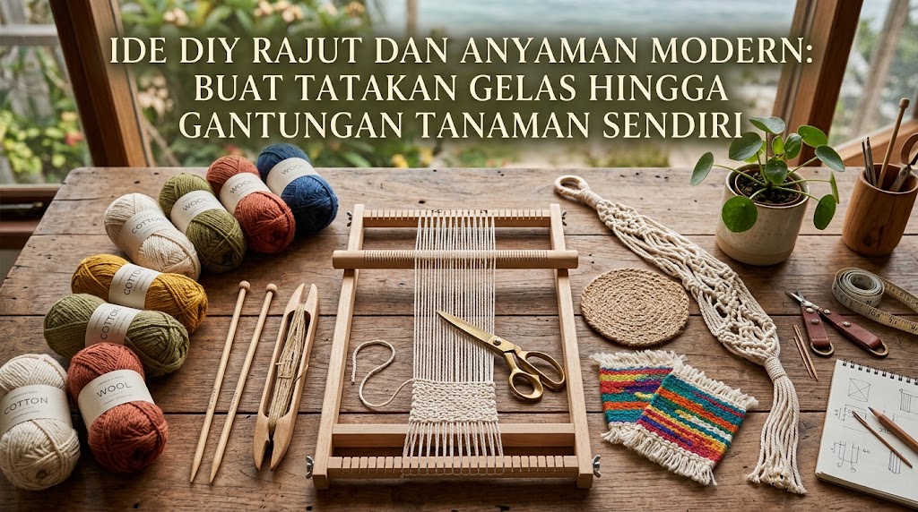 Ide DIY Rajut dan Anyaman Modern: Buat Tatakan Gelas Hingga Gantungan Tanaman Sendiri