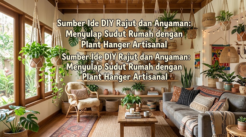 Sumber Ide DIY Rajut dan Anyaman: Menyulap Sudut Rumah dengan Plant Hanger Artisanal